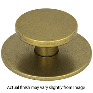 A601 - Dot - 2" Cabinet Knob - Vintage Brass