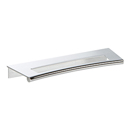 363 - Mid-Century Edge - 128mm Tab Pull - Polished Chrome