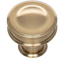 A100 - Oscar - 1.25" Cabinet Knob - Warm Brass