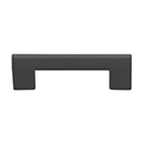 A878 - Round Rail - 3"cc Cabinet Pull - Matte Black