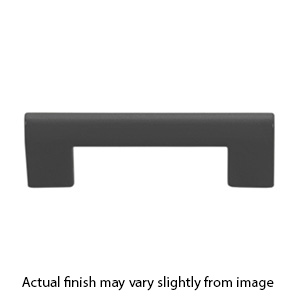 A878 - Round Rail - 3"cc Cabinet Pull - Matte Black