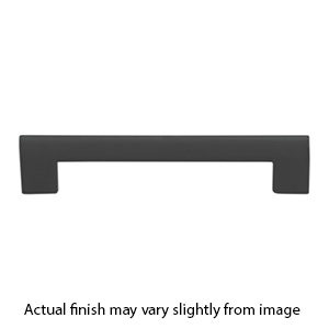 A879 - Round Rail - 5"cc Cabinet Pull - Matte Black