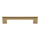 A879 - Round Rail - 5"cc Cabinet Pull - Warm Brass