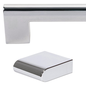 Round Rail - Polished Chrome