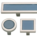 Spa - Blue Glass / Brushed Nickel