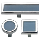 Spa - Blue Glass / Polished Chrome