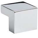 A865 - Wide Square - 1" Cabinet Knob - Polished Chrome