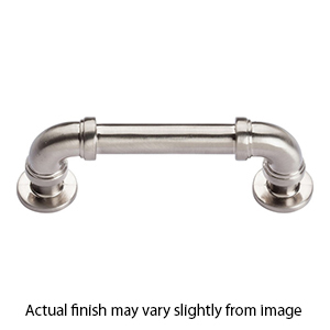 432 - Steampunk - 3-3/4" Cabinet Pull - Brushed Nickel