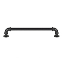 369 - Steampunk - 7-9/16" Cabinet Pull - Matte Black