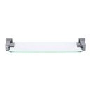 Sutton Place - 24" Glass Shelf - Brushed Nickel
