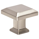 A660 - Sweetbriar Lane - 1.25" Square Cabinet Knob - Brushed Nickel