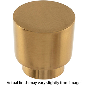 426 - Tom Tom - 1.25" Round Cabinet Knob - Warm Brass