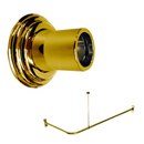 30" x 30" - Corner Shower Rod - Decorative Flange