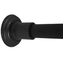 36" Shower Rod - Decorative - Matte Black