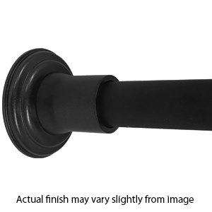 48" Shower Rod - Decorative - Matte Black