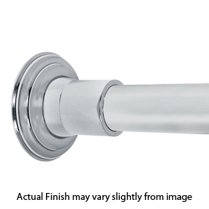 36" Shower Rod - Decorative - Polished Chrome