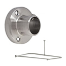 48" x 54" - D-Shaped Shower Rod - Round Flanges