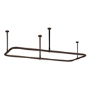  Rectangular Shower Rod - Ceiling Mount - 30" x XX" 