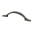 4134-10VB-P - Art Nouveau - 3" or 3.5" cc Cabinet Pull - Verona Bronze