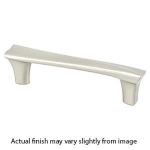 9476-1BPN-P - Fluidic - 3-3/4" cc Cabinet Pull - Brushed Nickel