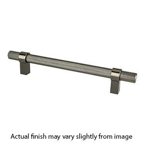 5076-4098-P - Radial Reign - 8-13/16" cc Cabinet Pull - Black Nickel