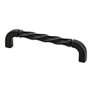 3040-155-P - Rhapsody - 5-1/16" cc Twisted Cabinet Pull - Black