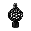 0044-32 - Bouvet Birdcage - 1.25" Basket Knob - Black