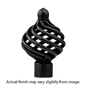 0044-32 - Bouvet Birdcage - 1.25" Basket Knob - Black