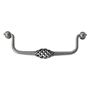 4343-128 - Bouvet Birdcage - 128mm Basket Drop Pull - Pewter