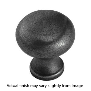 1530-30 - Bouvet Classic - 1-3/16" Round Cabinet Knob - Black