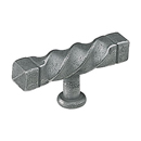 4020-85 - Bouvet Twist - Burgundy Cabinet Knob - Pewter