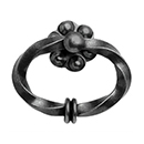 5003-65 - Bouvet Twist - Cabinet Ring Pull - Black