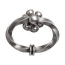 5003-65 - Bouvet Twist - Cabinet Ring Pull - Pewter