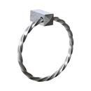 6202 - Bouvet Rectangular - Towel Ring - Pewter