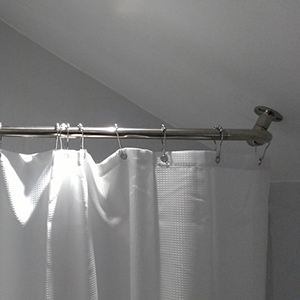 39" Angled Ceiling Shower Rod