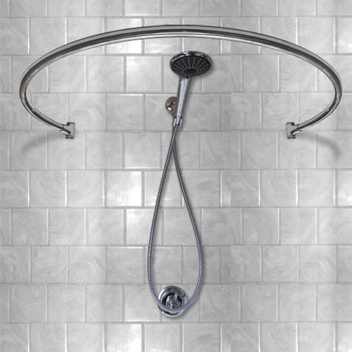 34" Wall Mounted - Circular Shower Rod