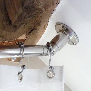 39" Partial Sloped Ceiling Shower Rod