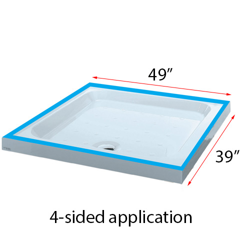 BathSeal Ultra 10 Four Sided Shower Tray Seal