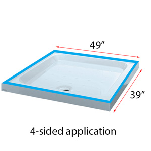 BathSeal Ultra 10 - Four Sided Shower Tray Seal