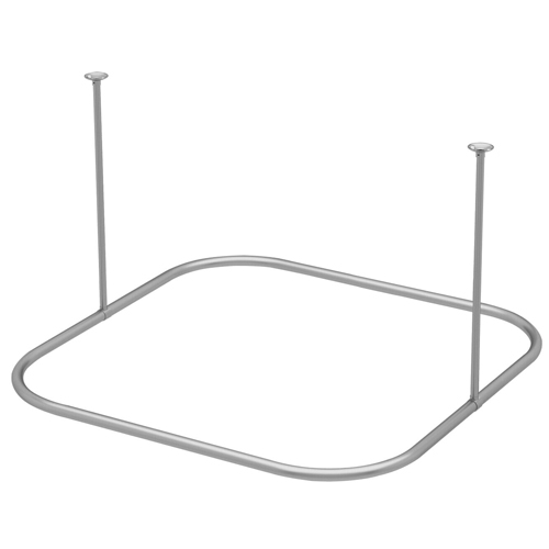 Square Ceiling Mount Shower Rod