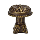 Acanthus - Large Knob Rosette Style w/Column Base