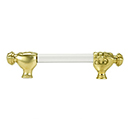 Carpe Diem - 5" cc Acrylic Bar Fist Cabinet Pull
