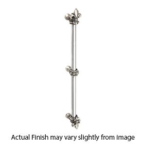 Charlemagne - Fleur De Lys 12" Appliance Pull - 1/2" Bar