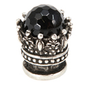 King George - Crowning Glory - Petite Round Knob w/ Onyx Stone