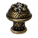 Queen's Crowning Glory - Fleur de Lys Knob w/ Swarovski Crystals