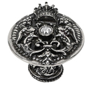 Queen's Crowning Glory - Shield Knob w/ center Swarovski Crystals