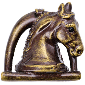Ranch Living - Horse in Stirrup w/Strap Knob (Right)