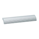 21030-99 - Curved Ribbed Pull 5/8" cc - Satin Aluminum