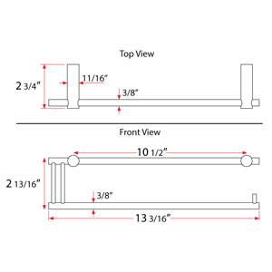 61320 - Dekkor - Paper Towel Holder - Brushed Stainless Steel