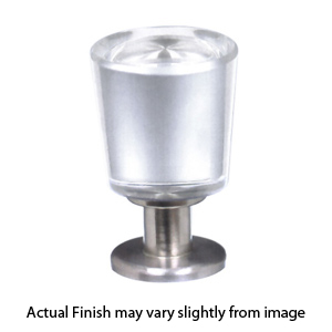 44000 - Flare Crystal Knob - Stainless Steel Base